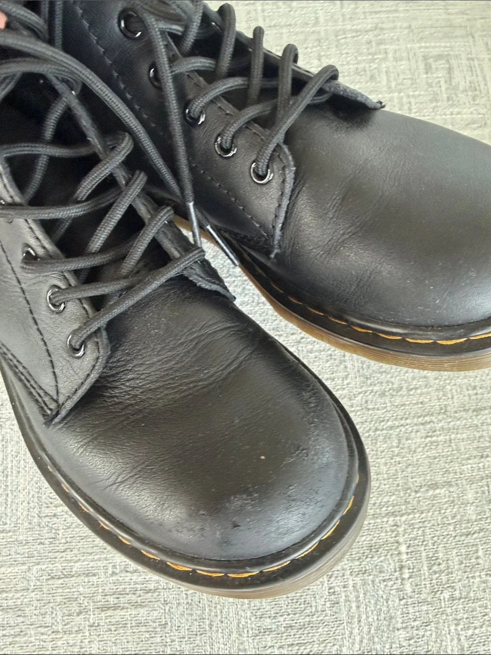 Dr. Martens Black Boots Girls Size 1